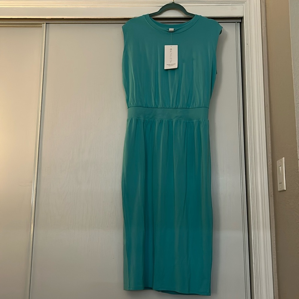 Athleta Turquoise Midi Dress